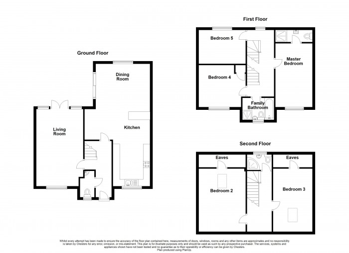 Floorplan for Duxbury Manor Way, PR7