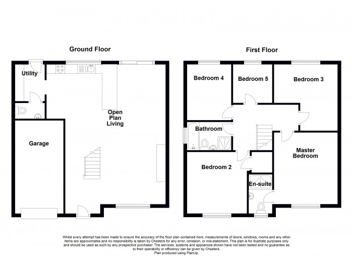 Floorplan for Stableford Close, WN6