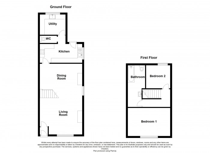 Floorplan for Lancaster Close, PR6