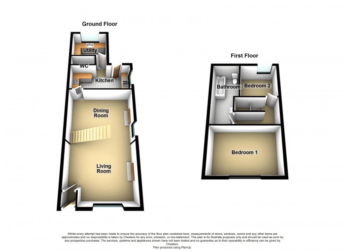 Floorplan for Lancaster Close, PR6