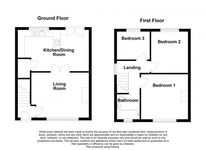 Floorplan for Shepherds Close, BL6