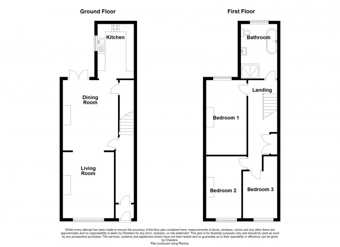 Floorplan for Chorley Road, PR6