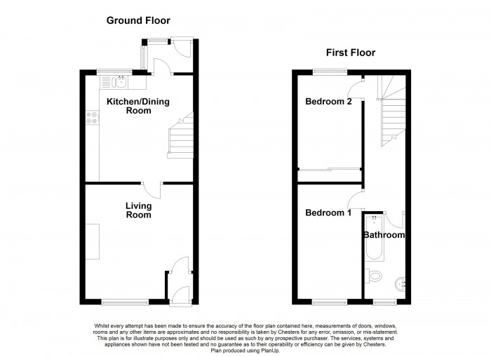 Floorplan for Taylor Street, PR7