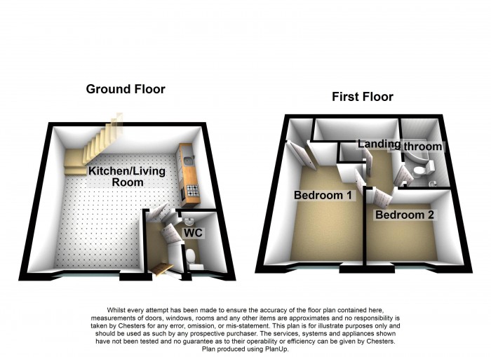 Floorplan for Chandlers Close, PR7